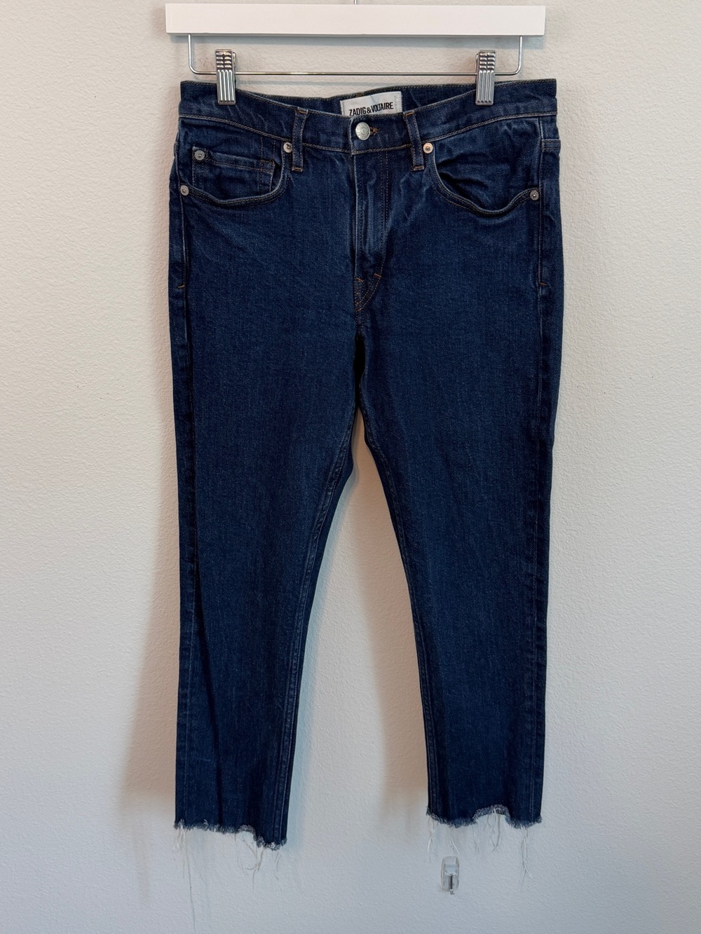Zadig & Voltaire Dark Blue Cropped Jeans